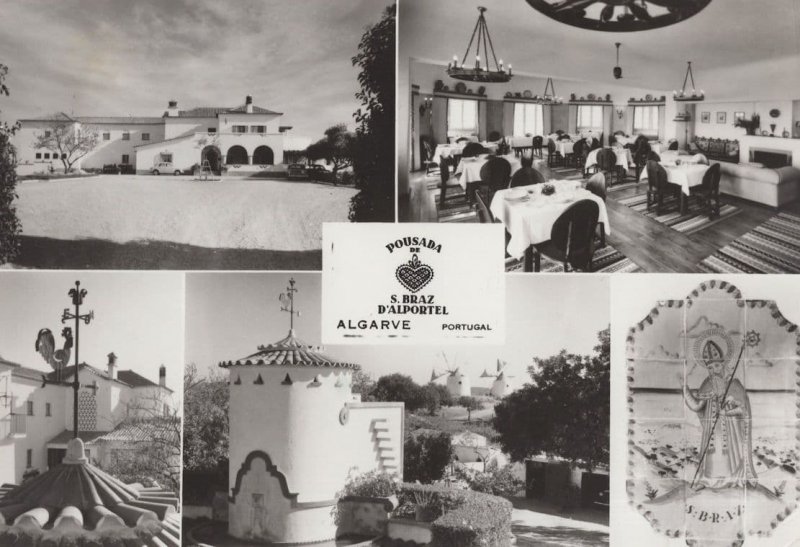 Pousada de Sao Braz Portugal Hotel Real Photo Vintage Postcard