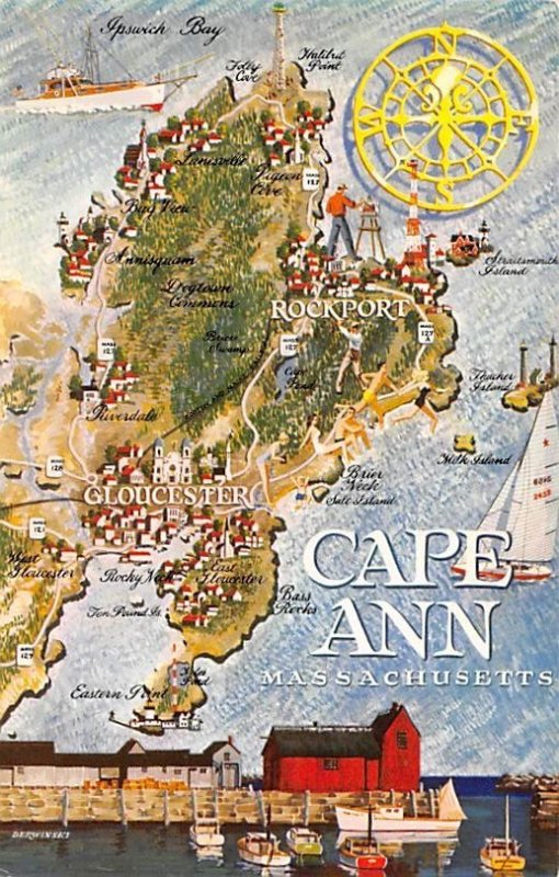 Cape Ann Massachusetts, USA Unused 