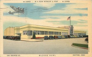 Postcard Ohio Dayton McCook Bowl Bowling Alley 23-3580