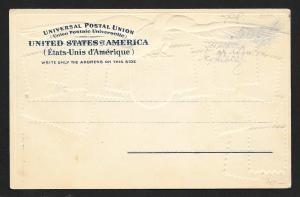 UNITED STATES Stamps on Postcard Embossed Shield Unused 1905