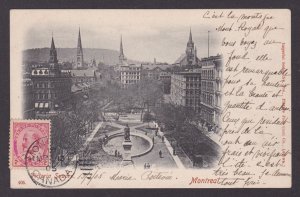 Postcard, CANADA, Montreal, Victoria Square