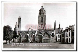 Old Postcard Batz sur Mer on L Eglise St Guenole and Ruins