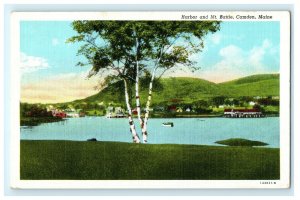 Harbor And Mt Battle Camden ME Maine Postcard (Z4)