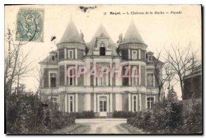 Old Postcard Mayet Chateau de la Roche frontage