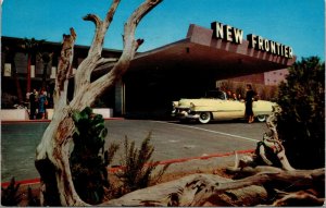 Vtg New Frontier Hotel Casino Out of this World Las Vegas Nevada Postcard