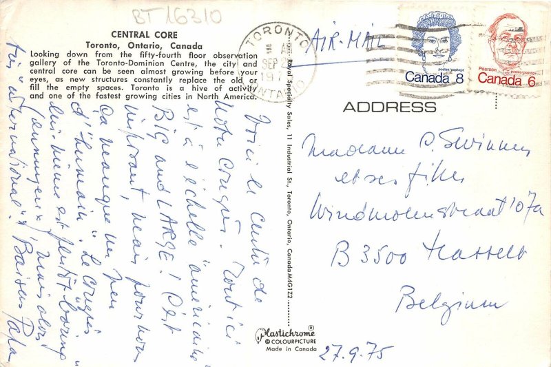 BT16310 Central core toronto ontario canada