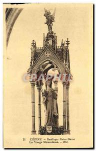 Old Postcard The Thorn Basilica of Our Lady Miraculous Virgin