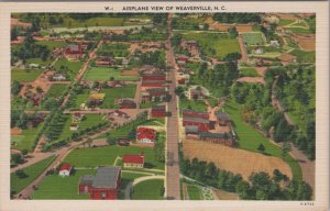 Postcard Airplane View Weaverville NC