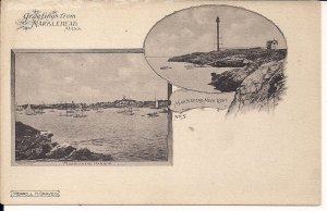 Marblehead MA, Lighthouse, Harbor View, Local Publisher Graves, Pre 1907