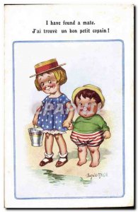 Old Postcard Fantasy Illustrator Child Donald Mc Gill I have found a mate