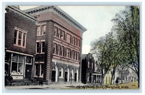 1915 Hardy County Bank Moorefield West Virginia WV Posted Postcard 