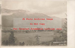 OR, Woodville, Oregon, RPPC, Bird's Eye View Of City, H & B-GP Photo