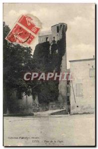 Old Postcard Uzes Tower Lookout