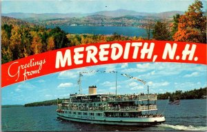 Greetings From Meredith New Hampshire Split View