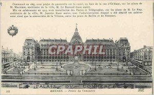 Postcard Old Palace Rennes Trade