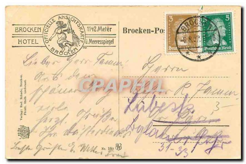 Old Postcard Teufelskanzel Brocken