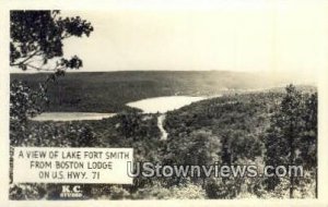 Real Photo - Boston Lodge - Lake Fort Smith, Arkansas AR