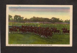 Royal Canadian Mounted Police Musical Ride Horses RCMP Carte Postale Postcard