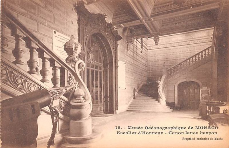 Musee Oceanographique de Monaco Escalier d'Honneur Unused 