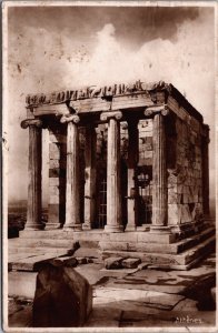 Greece Athens The Temple of Nike Vintage RPPC C158