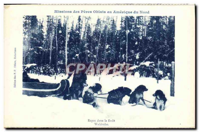 Postcard Old Missions Des Peres Oblates In America North Rest In La Foret Mac...