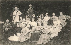 Mount Lebanon NY A Group of North Family Shakers Photo by H. M. Gillett Postcard