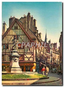 Postcard Modern Colors and Light of France Burgundy Dijon Cote d'Or Rude Foun...