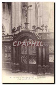 Old Postcard St Maximin la Sainte Baume La Porte Central Basilica at the entr...