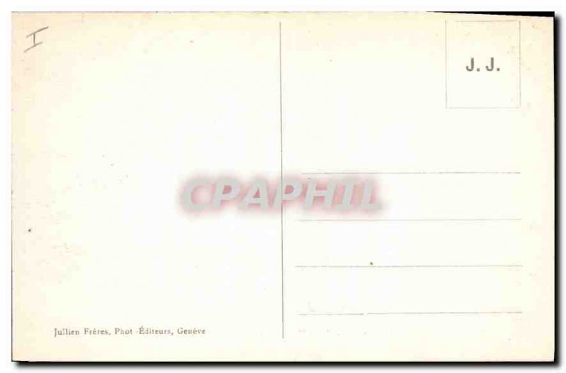 Old Postcard Chamonix and Mont Blanc