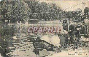 Old Postcard Creteil swimming contest