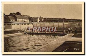 Old Postcard Le Cateau Municipal Plscine