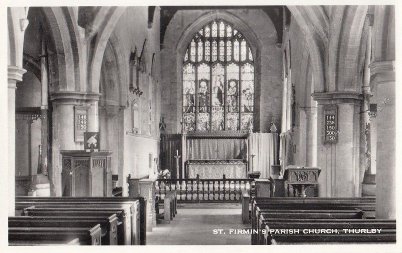 St Furmins Parish Church Thurlby Real Photo Postcard