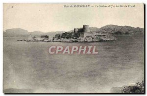 Old Postcard Marseille Le Chateau d & # 39If and Friuli Islands