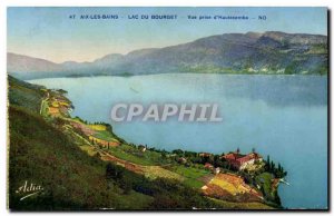 Old Postcard Aix les Bains Lake Bourget View jack & # 39Hautecombe