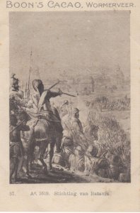 1619 Stichting Van Batavia Dutch East Indies Battle Old Trade Card