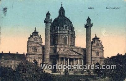 Wien Karlskirche Austria Postal Used Unknown 