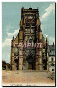 Old Postcard Saint Ricquier L & # 39eglise