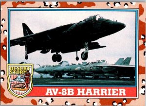 Military 1991 Topps Dessert Storm Card AV-8B Harrier Jet sk21349