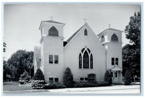 c1940's First Lutheran Church Gilmore City Iowa IA RPPC Photo Antique Postcard