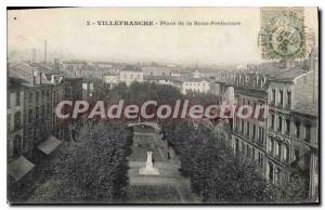 Old Postcard Villefranche Place De La Sous Prefecure