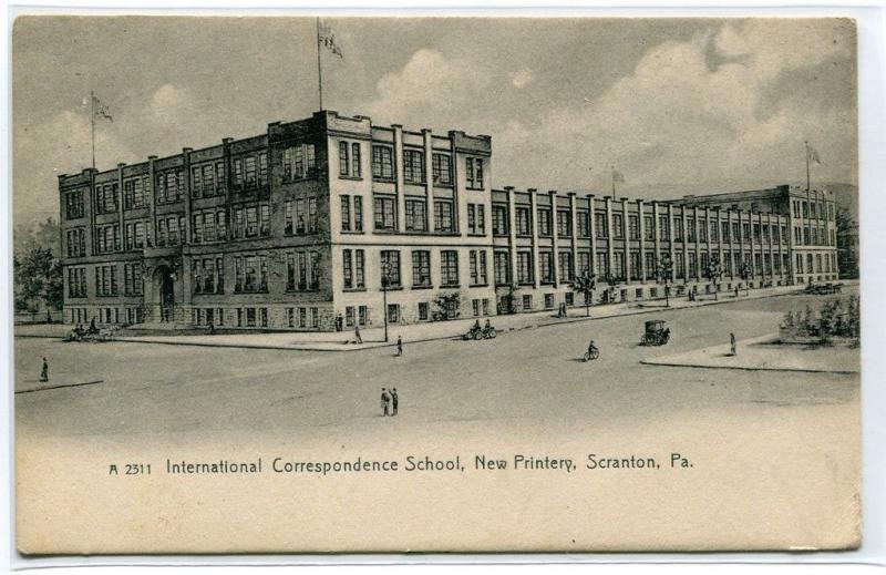 International Correspondence School New Printery Scranton Pennsylvania postcard
