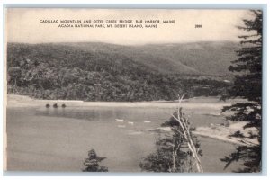 c1910 Cadillac Mountain Otter Creek Bridge Acadia Park Bar Harbor Maine Postcard 