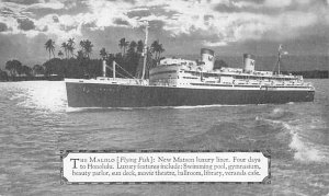 SS Malolo Flying Fish Matson Lines Ship 