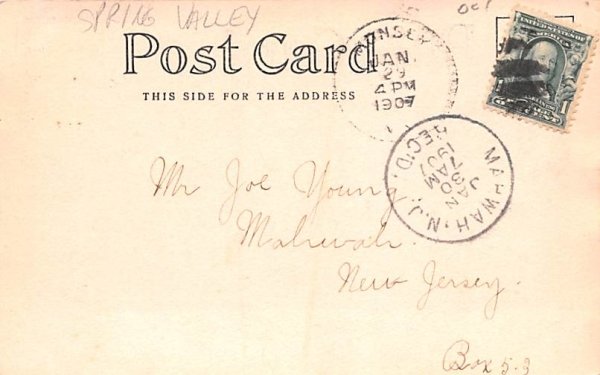 Spring Valley High School New York Postcard