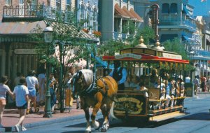 Orlando FL, Florida - Walt Disney World - Trolley Ride Down Main Street