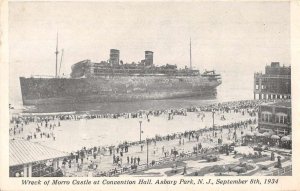 Asbury Park New Jersey Morro Castle Shipwreck Vintage Postcard AA51222