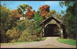 32020) Vermont Covered Bridge STOWE HOLLOW over Gold Brook - Chrome