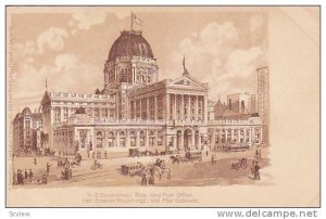 U.S. Government Building & Post Office , Chocago , Illinois , 1890s