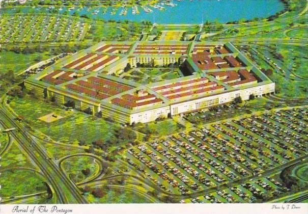 Virginia Arlington Aerial VIew Of The Pentagon