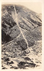 Manitou Springs Colorado Mt Manitou Incline Real Photo Vintage Postcard AA62269